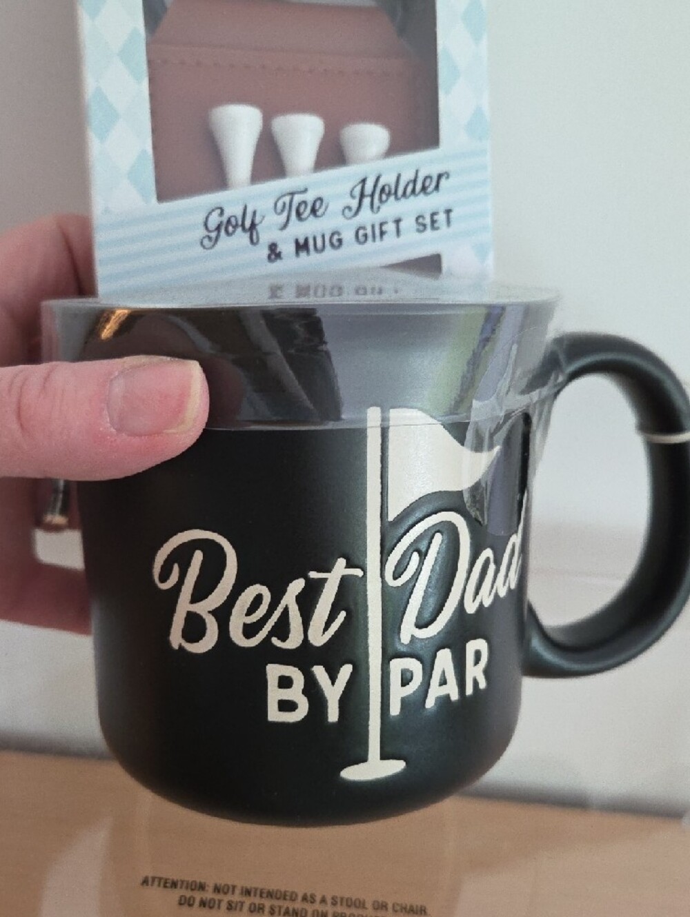 Eccolo Black "Best Dad By Par" Golf Mug Gift Set...NWT - Picture 3 of 5